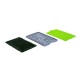 Toalete de bandeja de plástico verde e cinza 43x68x3cm...