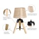 Modern and original table lamp with tripod base.