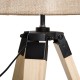 Modern and original table lamp with tripod base.