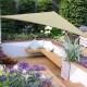 Toldo Vela 3x3x3m Triangulo Color Crema Sombrilla Pa...