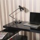 Table de bureau pour ordinateur pc - noir - m.