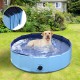 Piscina para cães animais de natação dobrável Φ120c...