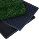 Tappeto per cani nero verde pp pe ps 51x76x3cm...