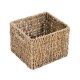 Natural wicker and black wicker.