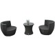 Furniture set for garden terrace or patio with.