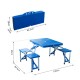 Camping de table pliant – avec 4 chaises – aluminium –...