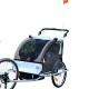 Bike trailer for children 2 positions with buffer.