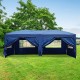 Pergola garden tent with windows and curtains - a.