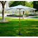 Parasol parasol blanc crème bois terrasse plage.. .