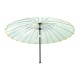 Parasol 2.5x2.45m tubo de aço marrom e branco.