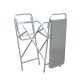 Table de camping portable et pliante - couleur argent.