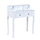 Makeup dresser white wood 88x40x101cm...