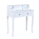 Makeup dresser white wood 88x40x101cm...