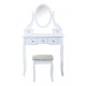 Toucher au tabouret - couleur blanche -...