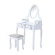 Schminkbecher mit Stuhl - weiße Farbe -...