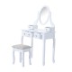 Toucher au tabouret - couleur blanche -...