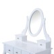 Toucher au tabouret - couleur blanche -...