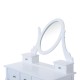 Toucher au tabouret - couleur blanche -...