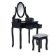 Preto madeira stool maquiagem 88x...