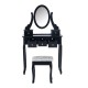 Preto madeira stool maquiagem 88x...