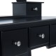 Preto madeira stool maquiagem 88x...