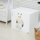 Arenero Gatos Blanco Madera 63x53,5x41cm...