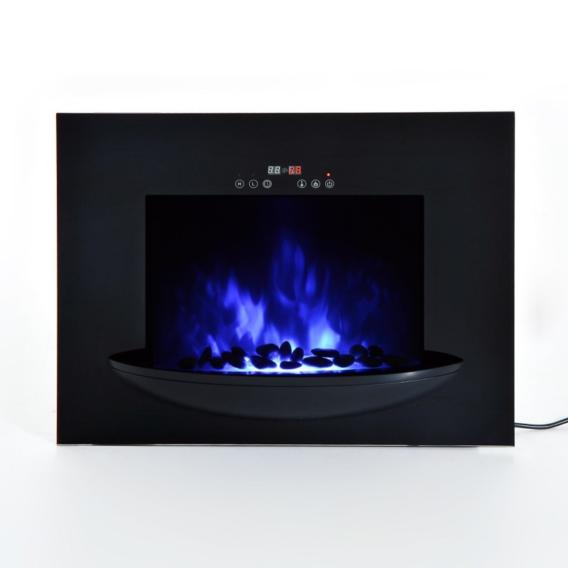 Chimenea Eléctrica con Calefacción y llama LED deco...