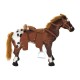 Toy horse brown felpa 85x28x60cm...