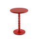 Tavolo ausiliario tubo di legno rosso 43x58,5cm...