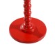 Mesa auxiliar tubo de madeira vermelho 43x58,5cm...