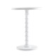 Auxiliary table white wood pipe 43x58,5cm...