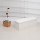 Sgabello pieghevole legno bianco 110x38x38cm...