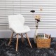 Dining chair pu + white wood 42x48x75cm...