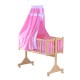 Baby cot pink wood 94x50x140cm...