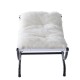 Cama de ferro de gato branco + preto 66x40x33cm...