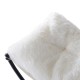 Cama de ferro de gato branco + preto 66x40x33cm...