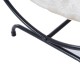 Cama de ferro de gato branco + preto 66x40x33cm...