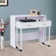 Bureau en bois blanc 100x36x88cm...