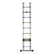 Escalera Aluminio Plateado 380x48x9cm...