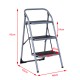 Aluminum staircase silver 92x48x62cm...