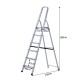 Scala in alluminio 188x109x48cm...