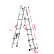 Aluminum ladder 500x48x9cm...