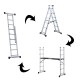 Aluminum ladder 160x40x168cm...