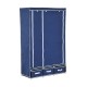 Klappschrank blau Stoff 110x46x168cm...