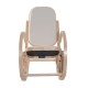 Silla Mecedora Madera Beige 53,5x97x101cm...