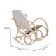 Stone chair beige wood 53,5x97x101cm...