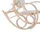 Stone chair beige wood 53,5x97x101cm...