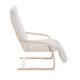 Chaise en bois beige 66,5x81x100cm...