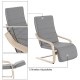 Chair of relaxation grey wood 66,5x81x100cm...