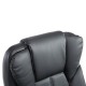 Sedia ufficio nero pu pelle 65x65x107-116cm...